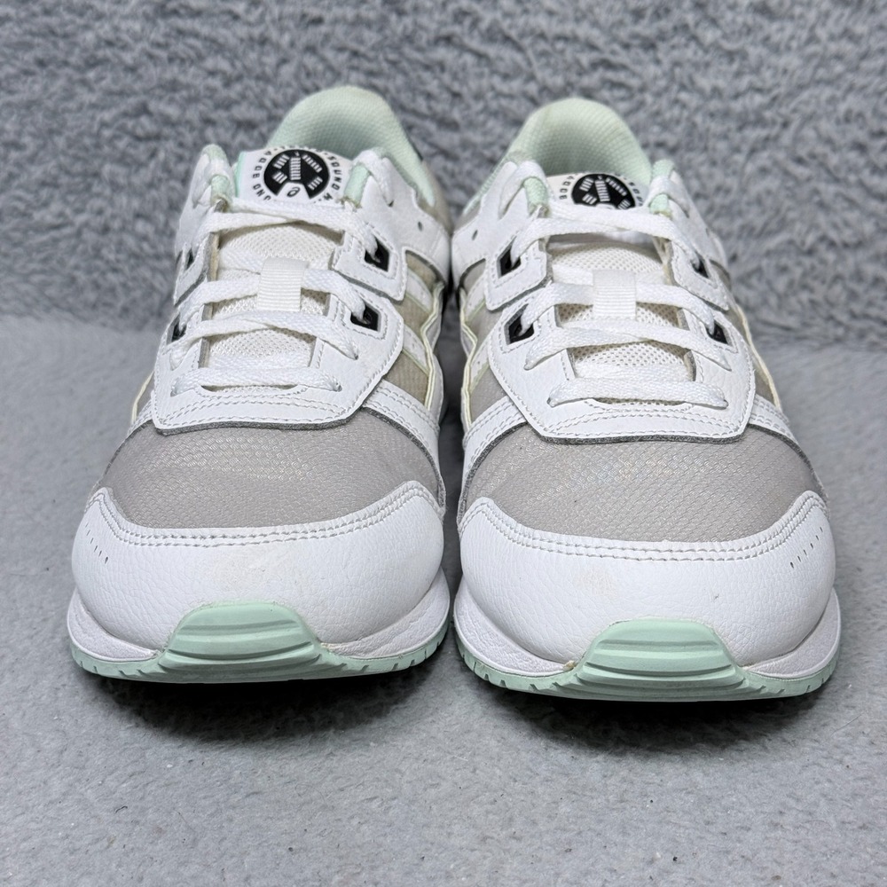 Asics Lyte Classic Womens Size 10.5 Low Top Sneakers Shoes White Green - Picture 2 of 9